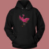 Flamingo Light Santa Vintage Hoodie