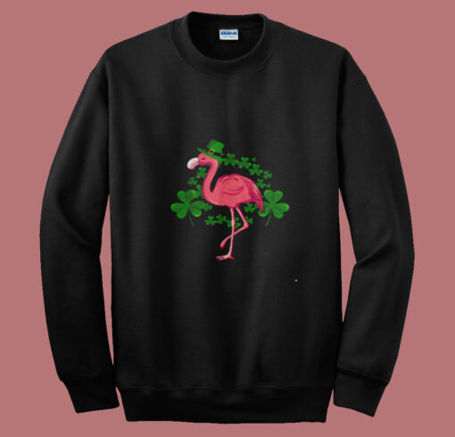 Flamingo St Patricks Day Summer Sweatshirt