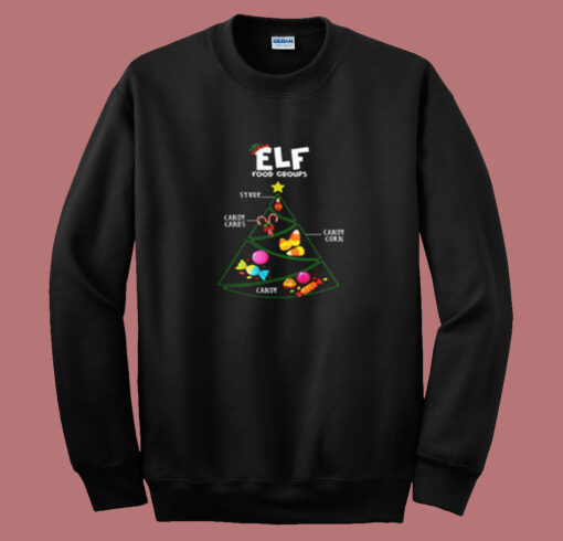Food Groups Elf Buddy Christmas Summer Sweatshirt