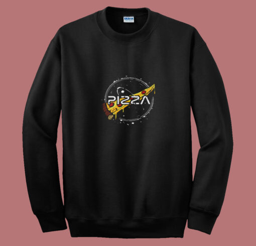 Funny Slice Of Pizza Nasa Parody Summer Sweatshirt