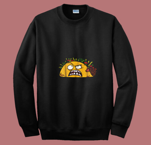 Funny Tacos Zombie Face Scary Halloween Summer Sweatshirt