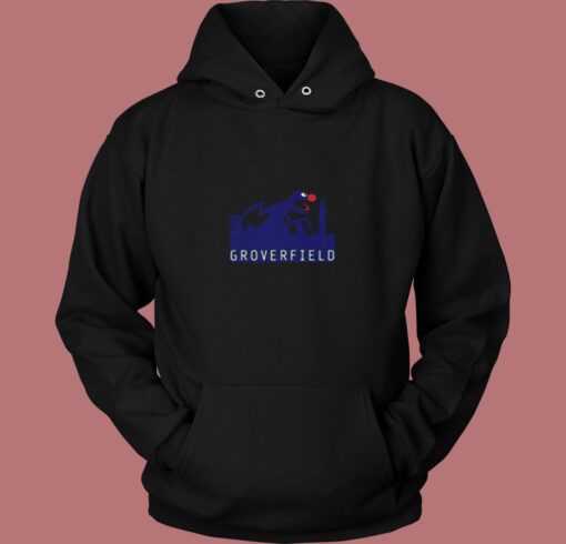 Grover Joke Cloverfield Funny Movie Parody Vintage Hoodie