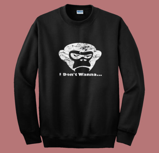 Grumpy Monkey Face Summer Sweatshirt