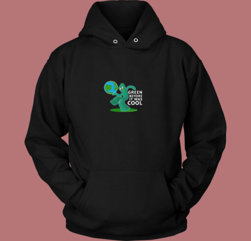 Gumby Green Before It Was Cool Earth Planet Vintage Hoodie