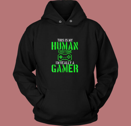 Halloween Gamer Vintage Hoodie