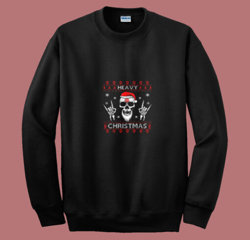 Heavy Metal Christmas Skull Santa Summer Sweatshirt