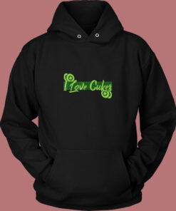 I Love Cukes Vintage Hoodie