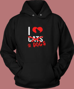 I Love Dogs Vintage Hoodie