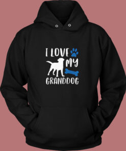 I Love My Granddog Vintage Hoodie