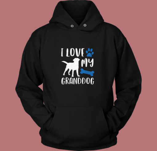 I Love My Granddog Vintage Hoodie