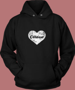 I Love Ottawa Vintage Hoodie