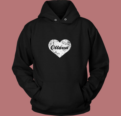 I Love Ottawa Vintage Hoodie