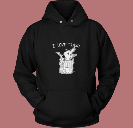 I Love Trash Possum Vintage Hoodie