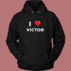 I Love Victor Vintage Hoodie