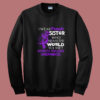 I Wear Purple For My Sister Domestic Violence Summer Sweatshirt