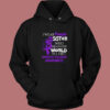 I Wear Purple For My Sister Domestic Violence Vintage Hoodie