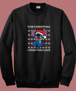 I Wish You Love Lilo And Stitch Christmas Summer Sweatshirt