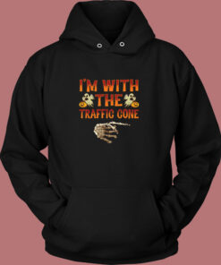 I’m With The Traffic Cone Vintage Hoodie