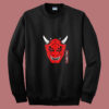 Japanese Demons Face Devil Harajuku Aesthetic Summer Sweatshirt