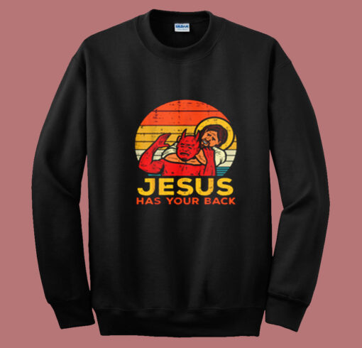 Jesus Has Your Back Jiu Jitsu Summer Sweatshirt