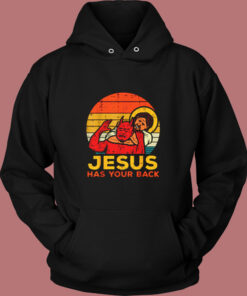 Jesus Has Your Back Jiu Jitsu Vintage Hoodie