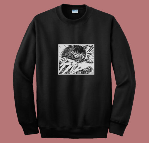 Junji Ito Cat Diary Anime Horror Summer Sweatshirt