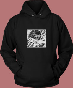 Junji Ito Cat Diary Anime Horror Vintage Hoodie