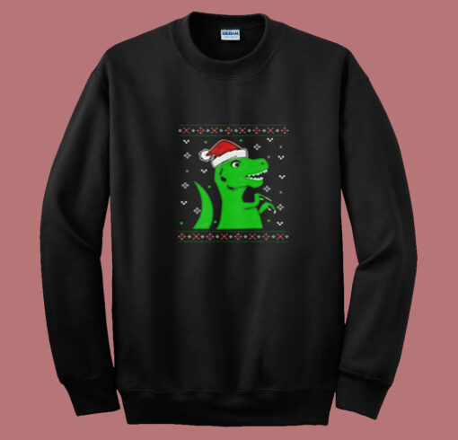 Jurassic Christmas Green Dino Summer Sweatshirt