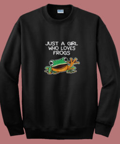 Just A Girl Who Loves Frogs Summer Sweatshirt