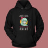 Just A Girl Who Really Loves Anime Vintage Hoodie