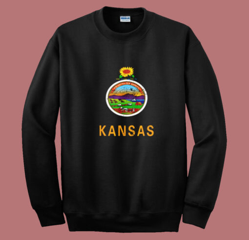 Kansas Flag Summer Sweatshirt