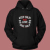 Keep Calm And Love Disc Golf Vintage Hoodie