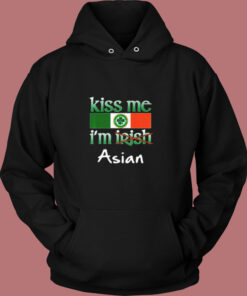 Kiss Me I’m Irish Asian Vintage Hoodie