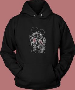 Kissing Skeleton Tarot Vintage Hoodie