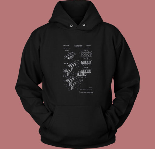 Lego Brick Patent Vintage Hoodie