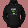 Lets Get Lit Funny Christmas Tree Vintage Hoodie