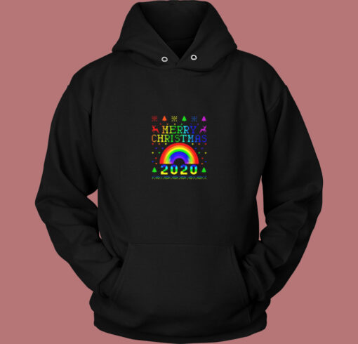 Lgbt Pride Merry Christmas Vintage Hoodie