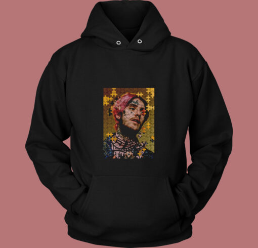 Lil Peep Puzzel Vintage Hoodie