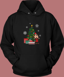 Linus Van Pelt Around The Christmas Tree Peanuts Vintage Hoodie