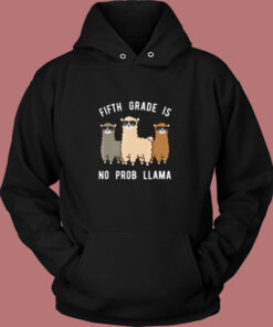 Llama 5th Grade Vintage Hoodie