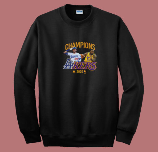 Los Angeles Dodgers Lakers Champions Summer Sweatshirt