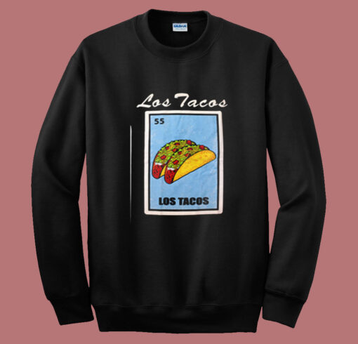 Los Tacos Loteria Mexican Bingo Summer Sweatshirt