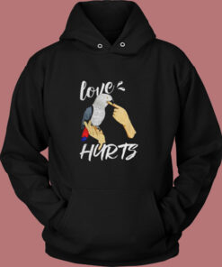 Love Hurts Parrot Vintage Hoodie