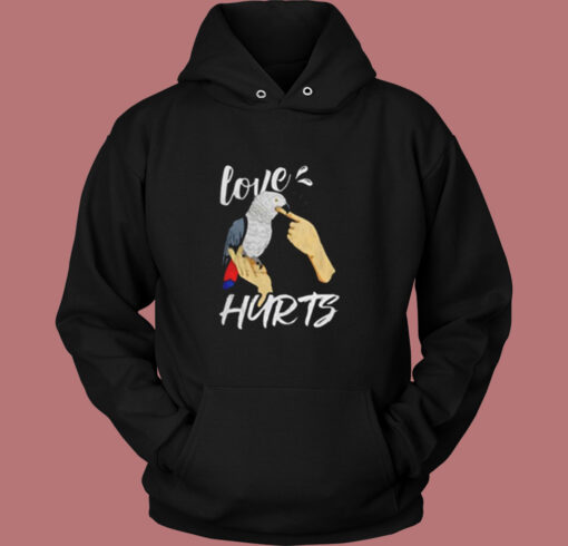 Love Hurts Parrot Vintage Hoodie