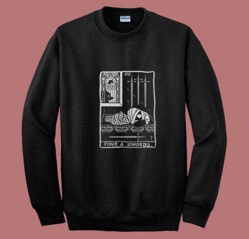 Lucky As Four Of Swords Summer Sweatshirt