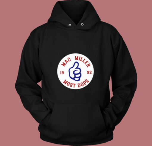 Mac Miller Most Dope Circle Logo Vintage Hoodie