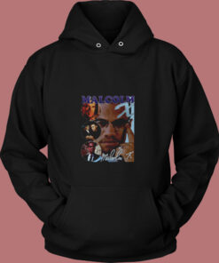 Malcolm X Bootleg Rap Vintage Hoodie