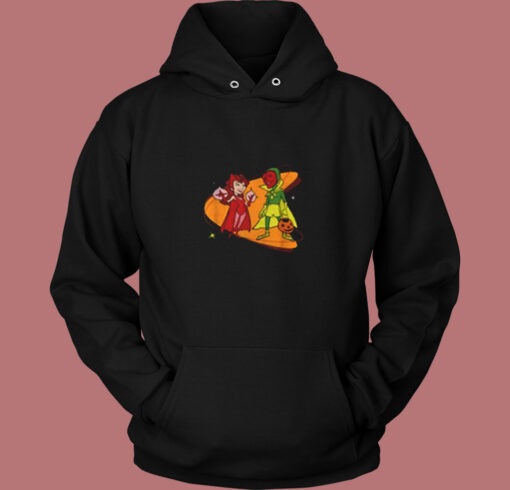 Marvel Scarlet Witch & Vision Retro Vintage Hoodie