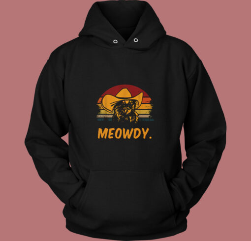 Meowdy Cowboy Cat Vintage Hoodie