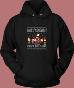 Merry Christmas The Peanuts Gang Vintage Hoodie